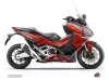 Honda Forza 750 Maxiscooter Challenge Graphic Kit Red