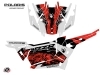 Polaris RZR Turbo S UTV Chaser Graphic Kit Red