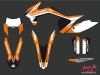 KTM EXC-EXCF Dirt Bike Chrono Graphic Kit Black