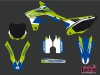 Kit Déco Moto Cross Chrono Kawasaki 250 KXF Bleu