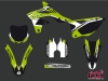 Kawasaki 250 KXF Dirt Bike Chrono Graphic Kit Black