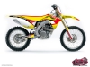 Suzuki 250 RMZ Dirt Bike Chrono Graphic Kit Red