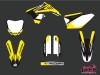 Suzuki 450 RMZ Dirt Bike Chrono Graphic Kit Black
