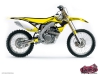 Suzuki 450 RMZ Dirt Bike Chrono Graphic Kit Black