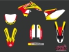 Suzuki 450 RMZ Dirt Bike Chrono Graphic Kit Red