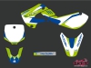 Kit Déco Moto Cross Chrono Kawasaki 65 KX Bleu