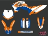 Kit Déco Moto Cross Chrono KTM 65 SX Bleu