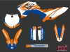 KTM 65 SX Dirt Bike Chrono Graphic Kit Blue