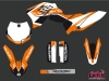 KTM 65 SX Dirt Bike Chrono Graphic Kit Black