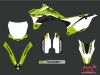 Kawasaki 85 KX Dirt Bike Chrono Graphic Kit Black