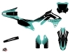 Kawasaki 250 KXF Dirt Bike Claw Graphic Kit Turquoise