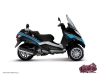 Piaggio MP3 Maxiscooter Cooper Graphic Kit Blue