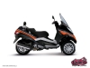 Kit Déco Maxiscooter Cooper Piaggio MP3 Orange