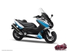 Kit Déco Maxiscooter Cooper Yamaha TMAX 530 Blanc Bleu