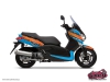 Kit Déco Maxiscooter Cooper Yamaha XMAX 125 Bleu Orange