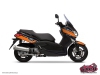 Yamaha XMAX 125 Maxiscooter Cooper Graphic Kit Orange