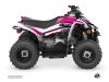 Yamaha 50 YFZ ATV Corporate Graphic Kit Pink