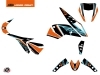 KTM Duke 690 R Street Bike Crux Graphic Kit Orange Blue