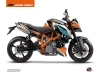 Kit Déco Moto Crux KTM Super Duke 990 Orange Bleu