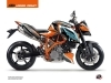 KTM Super Duke 990 R Street Bike Crux Graphic Kit Orange Blue