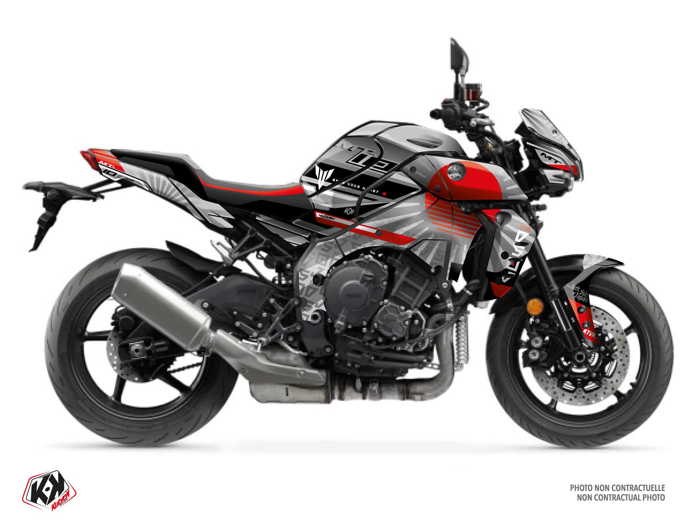 YAMAHA MT 10 STREET BIKE DARKSIDE GRAPHIC KIT RED