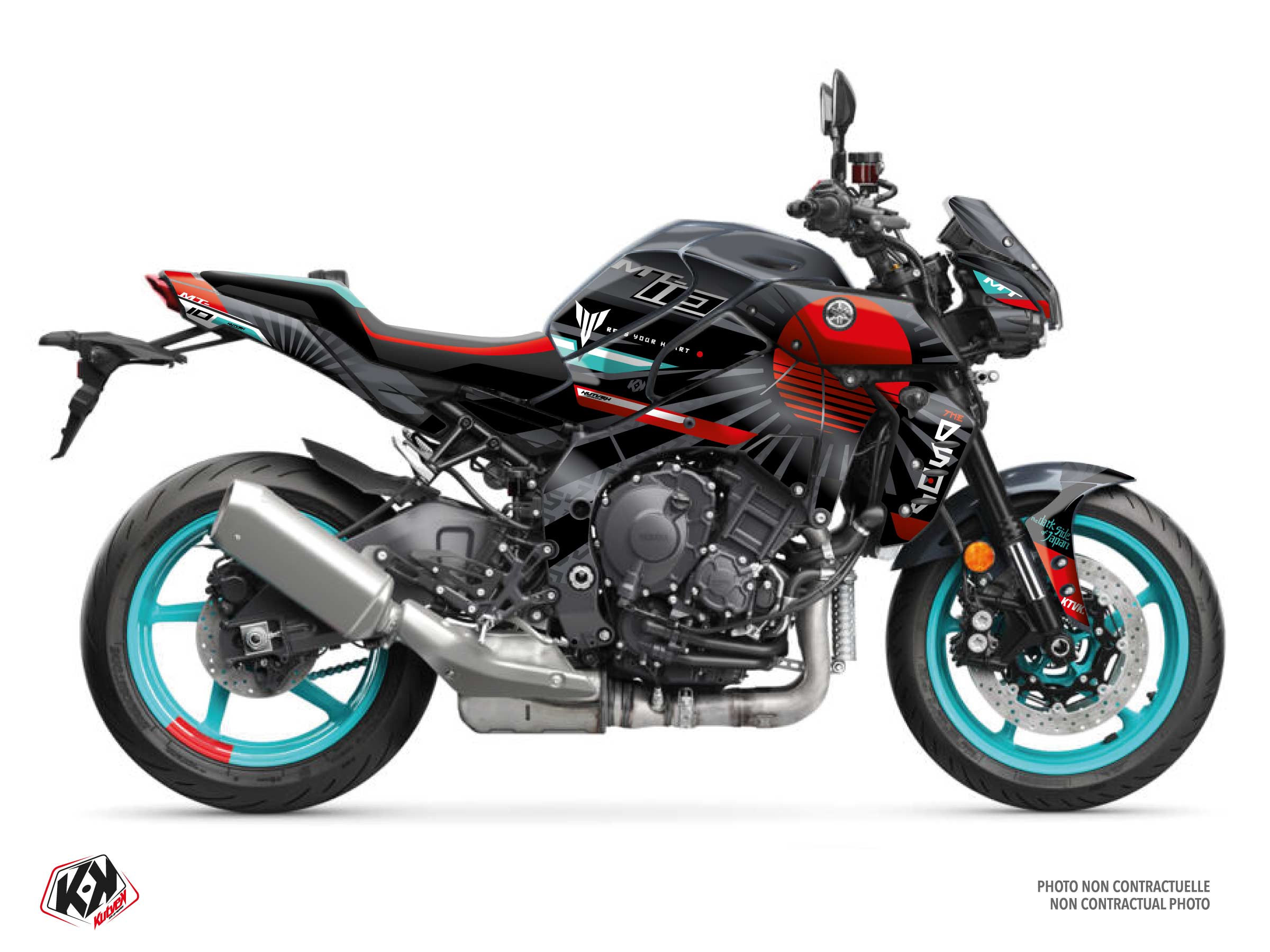 YAMAHA MT 10 STREET BIKE DARKSIDE GRAPHIC KIT TURQUOISE