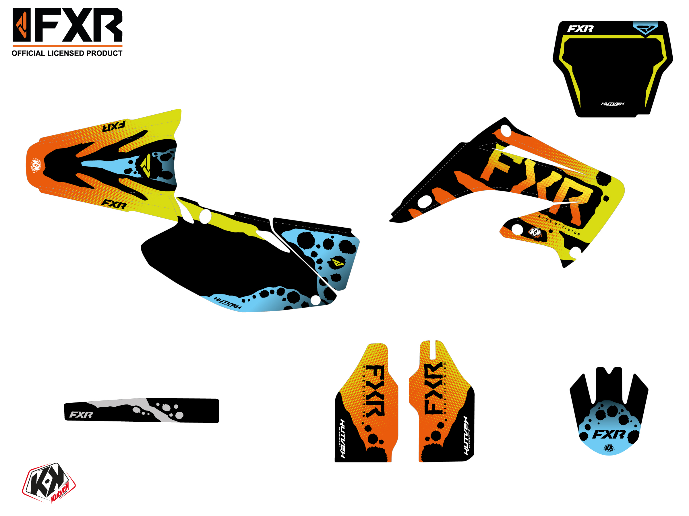 Honda Cr 125 Dirt Bike Fxr Dart Frog Graphic Kit