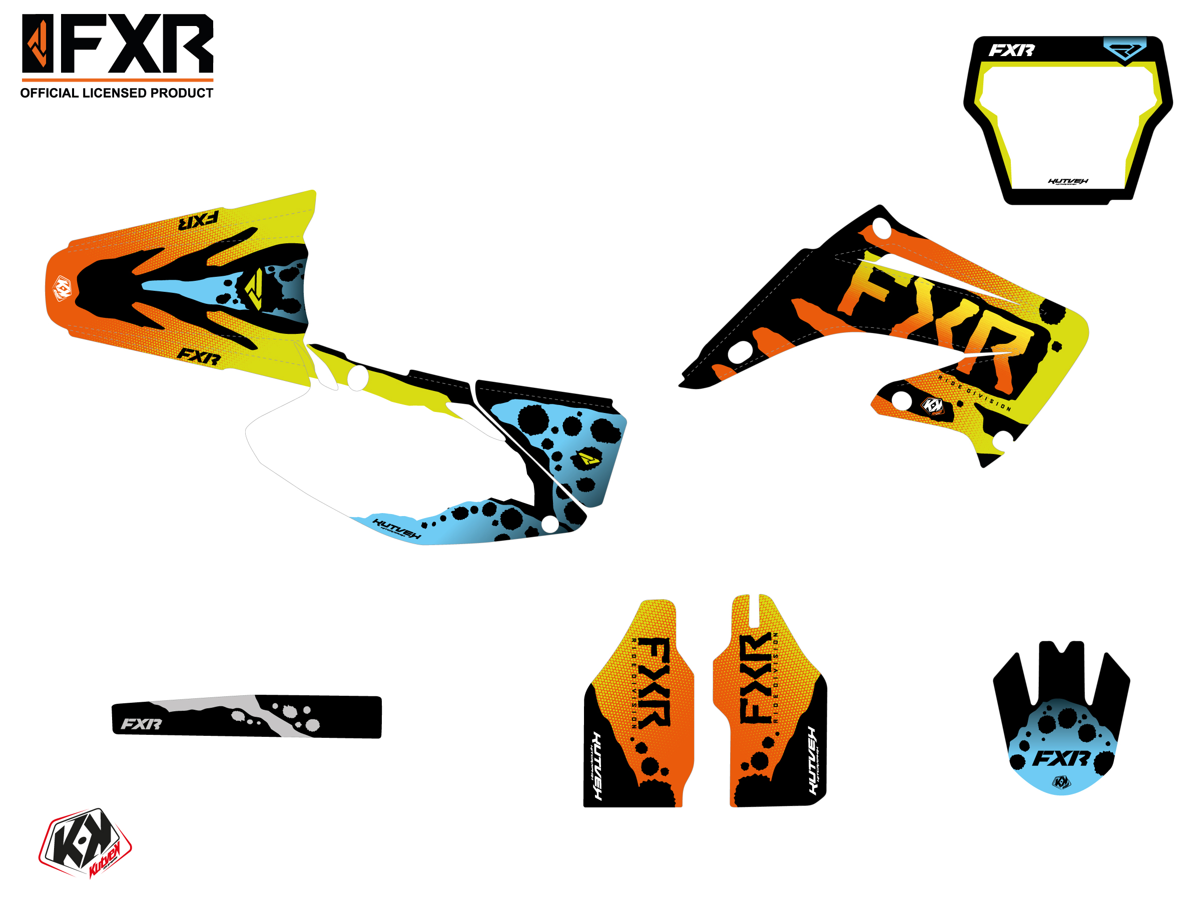 Honda Cr 250 Dirt Bike Fxr Dart Frog Graphic Kit