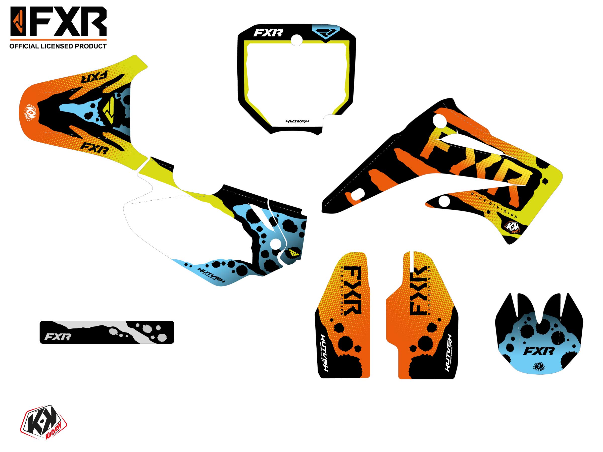 Kit Déco Motocross Fxr Dart Frog Honda Cr 85