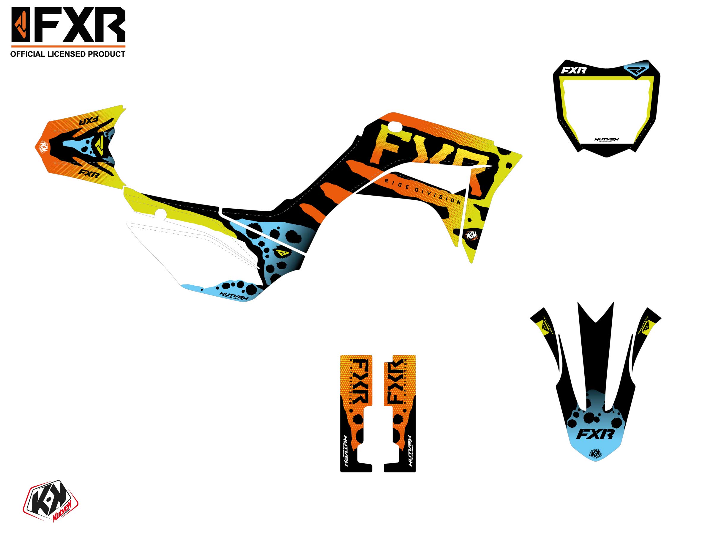 Kit Déco Motocross Fxr Dart Frog Honda Crf 110 F