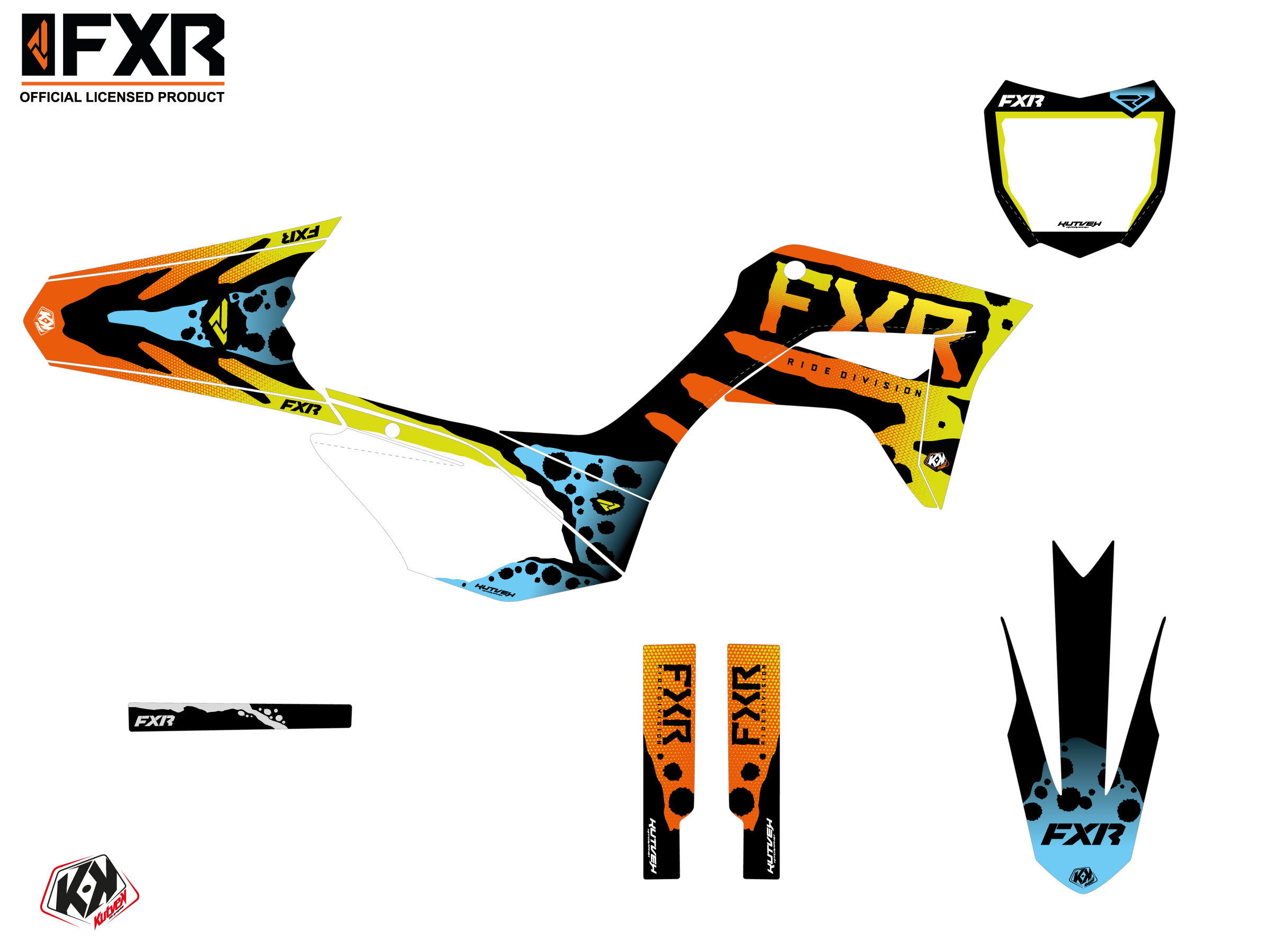 Kit Déco Motocross Fxr Dart Frog Honda Crf 125 F