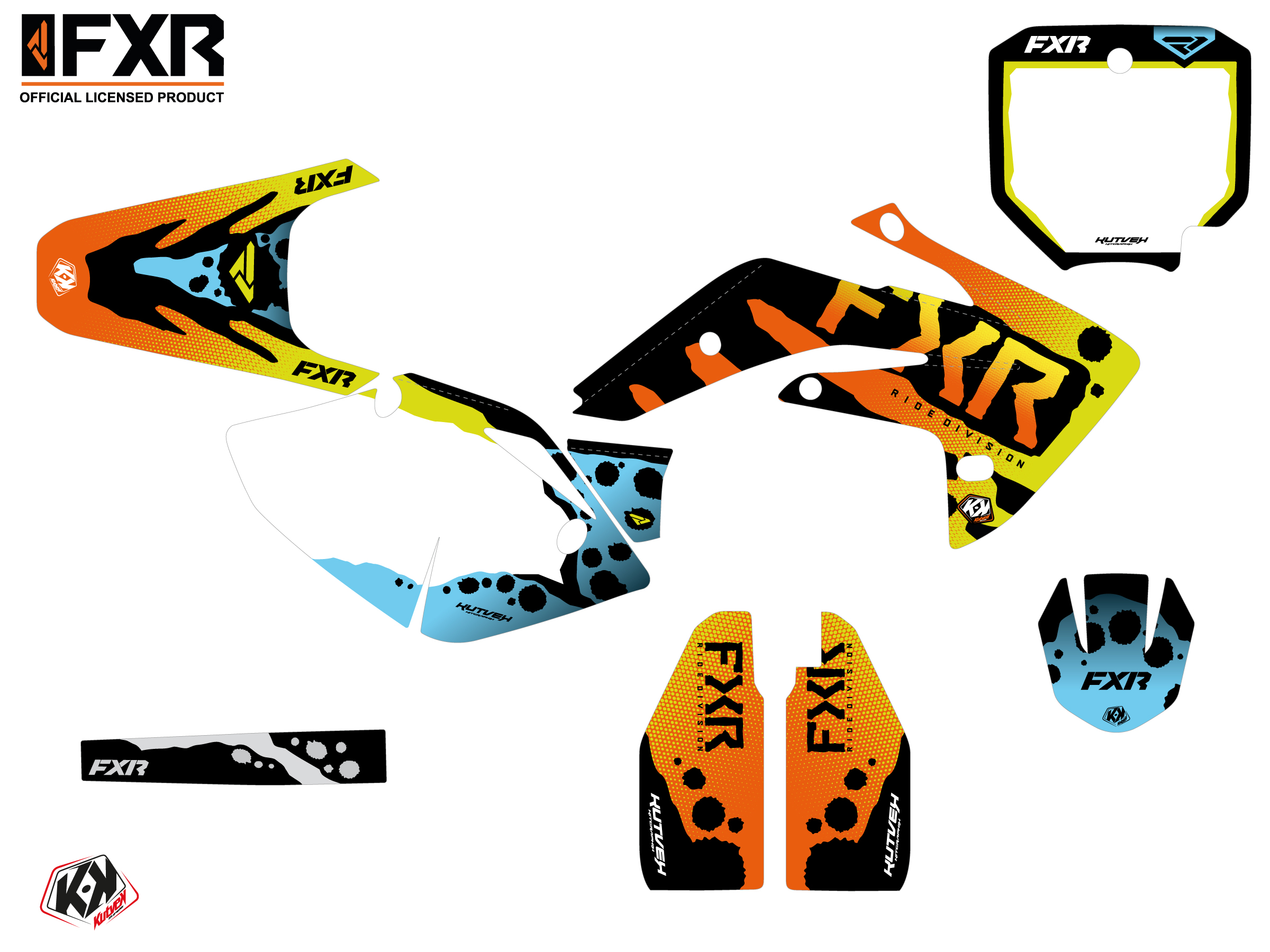 Kit Déco Motocross Fxr Dart Frog Honda Crf 150 R