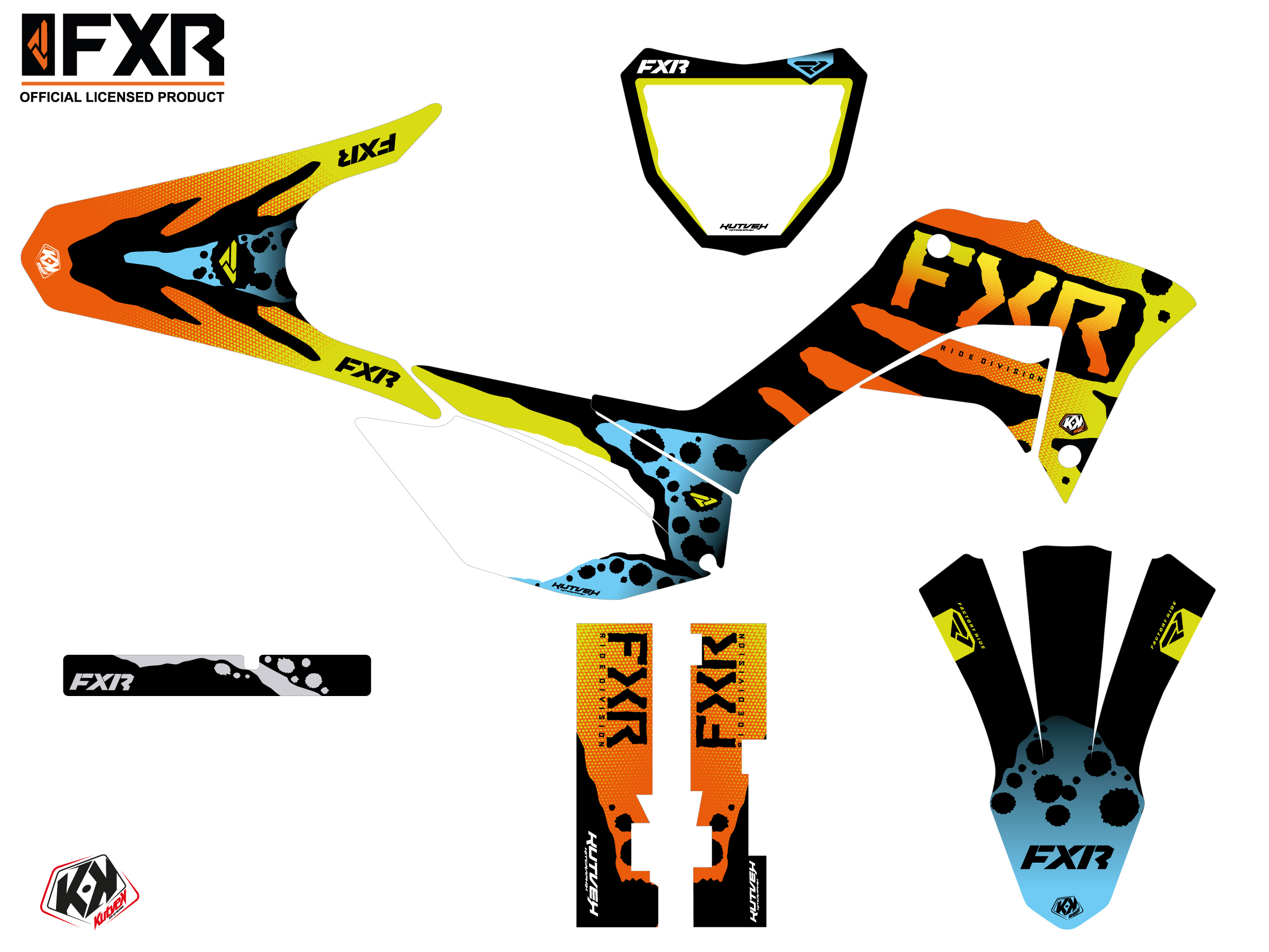 Honda Crf 250 F Dirt Bike Fxr Dart Frog Graphic Kit