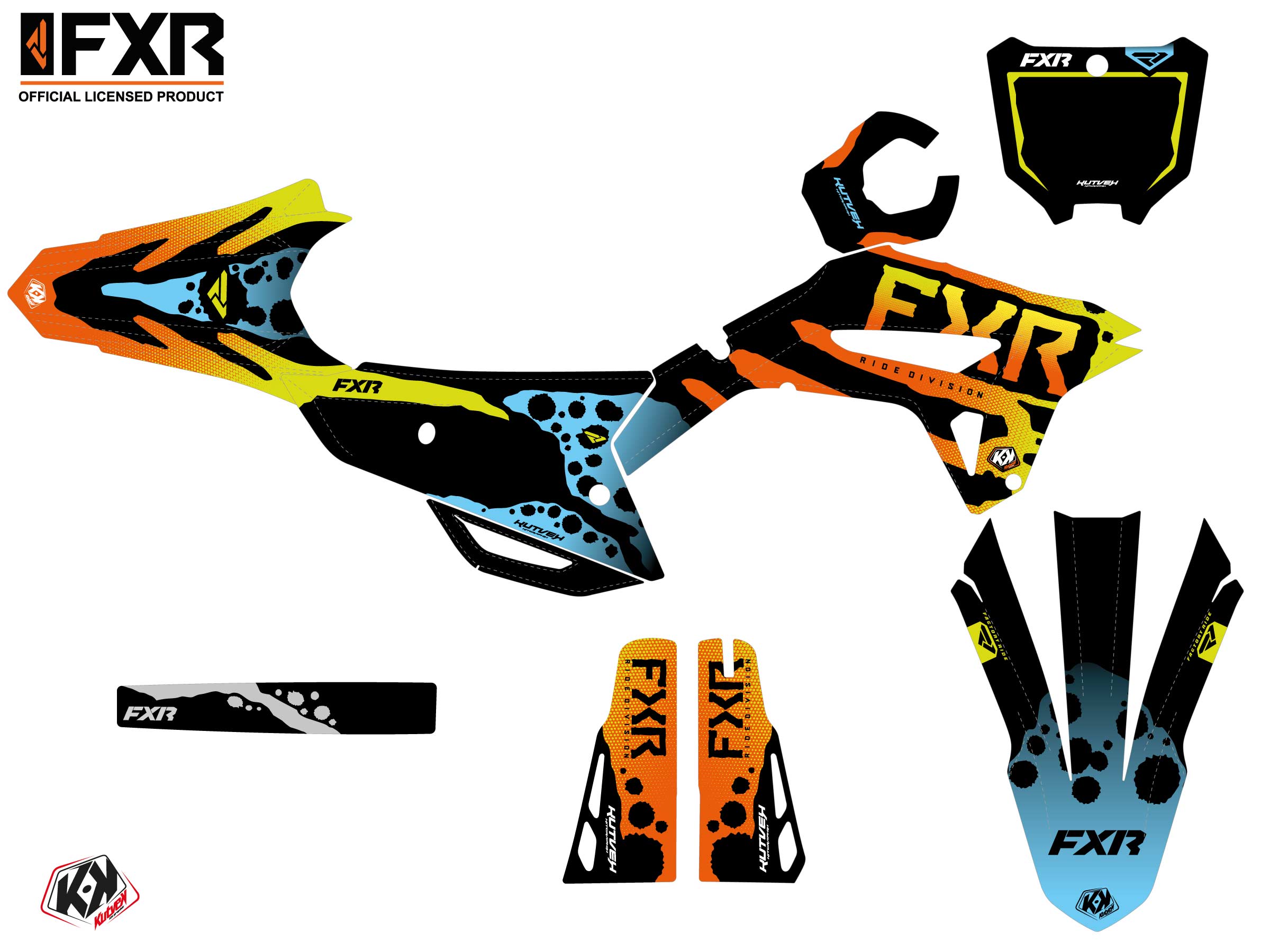 Kit Déco Motocross Fxr Dart Frog Honda Crf 250 R