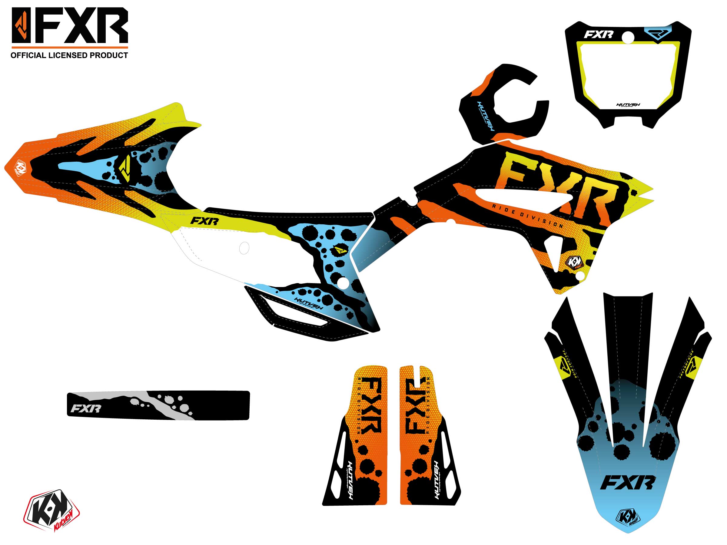 Kit Déco Motocross Fxr Dart Frog Honda Crf 450 R