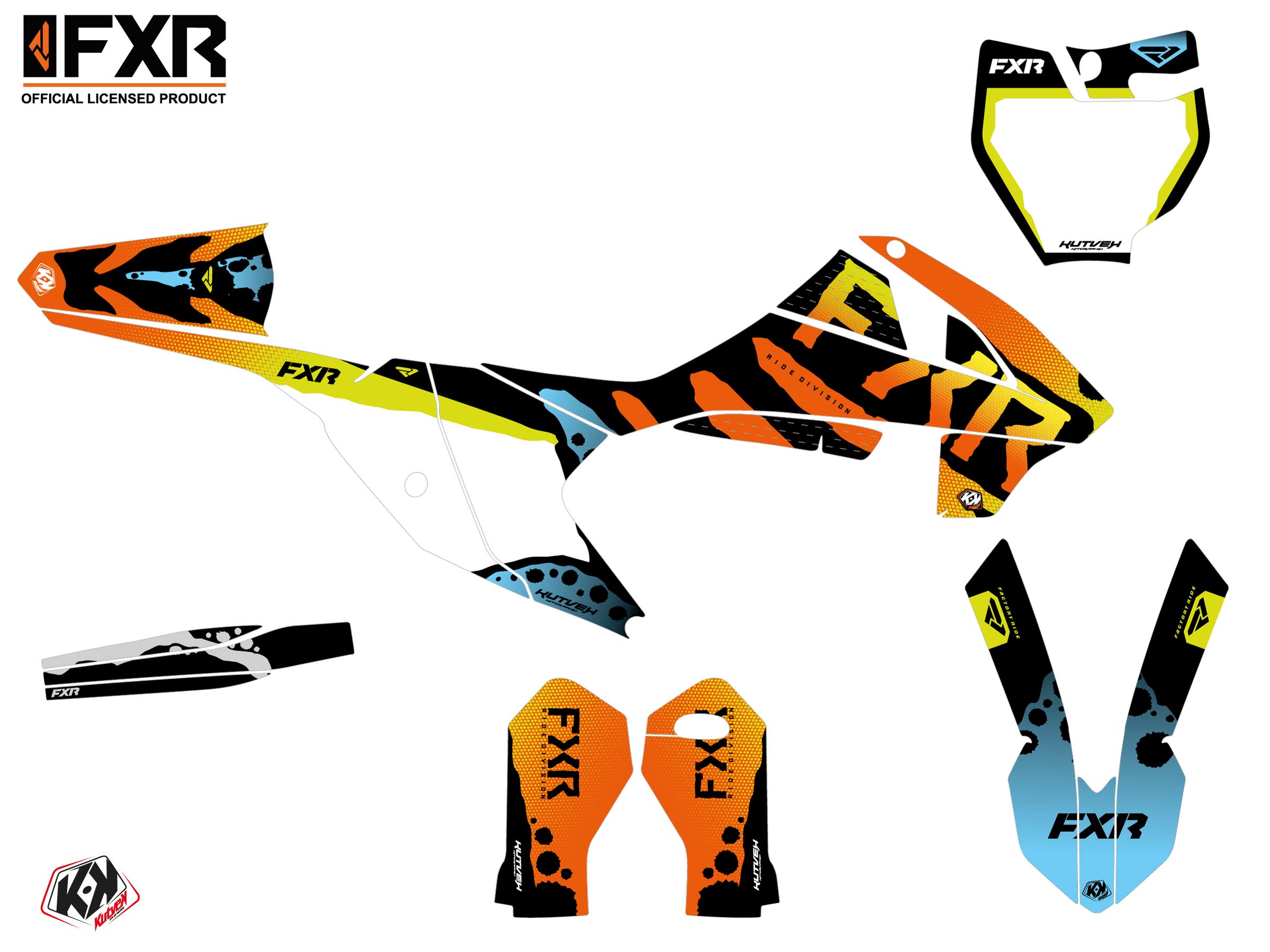 Kit Déco Motocross Fxr Dart Frog Gasgas Mc 65