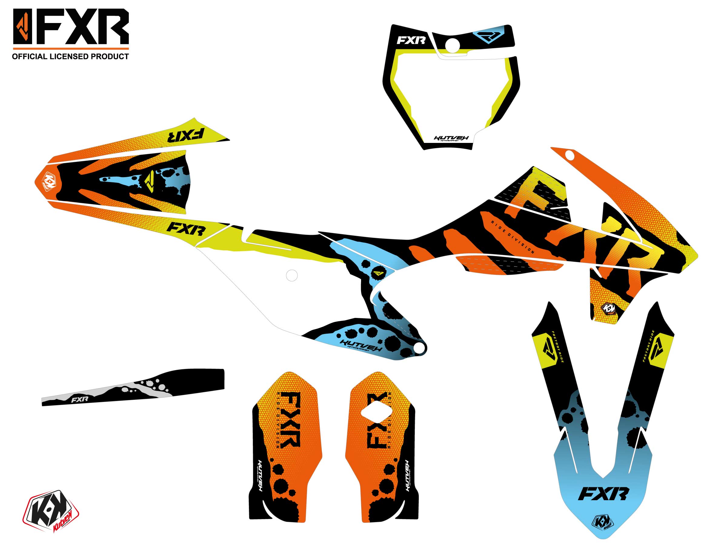 Kit Déco Motocross Fxr Dart Frog Gasgas Mc 85