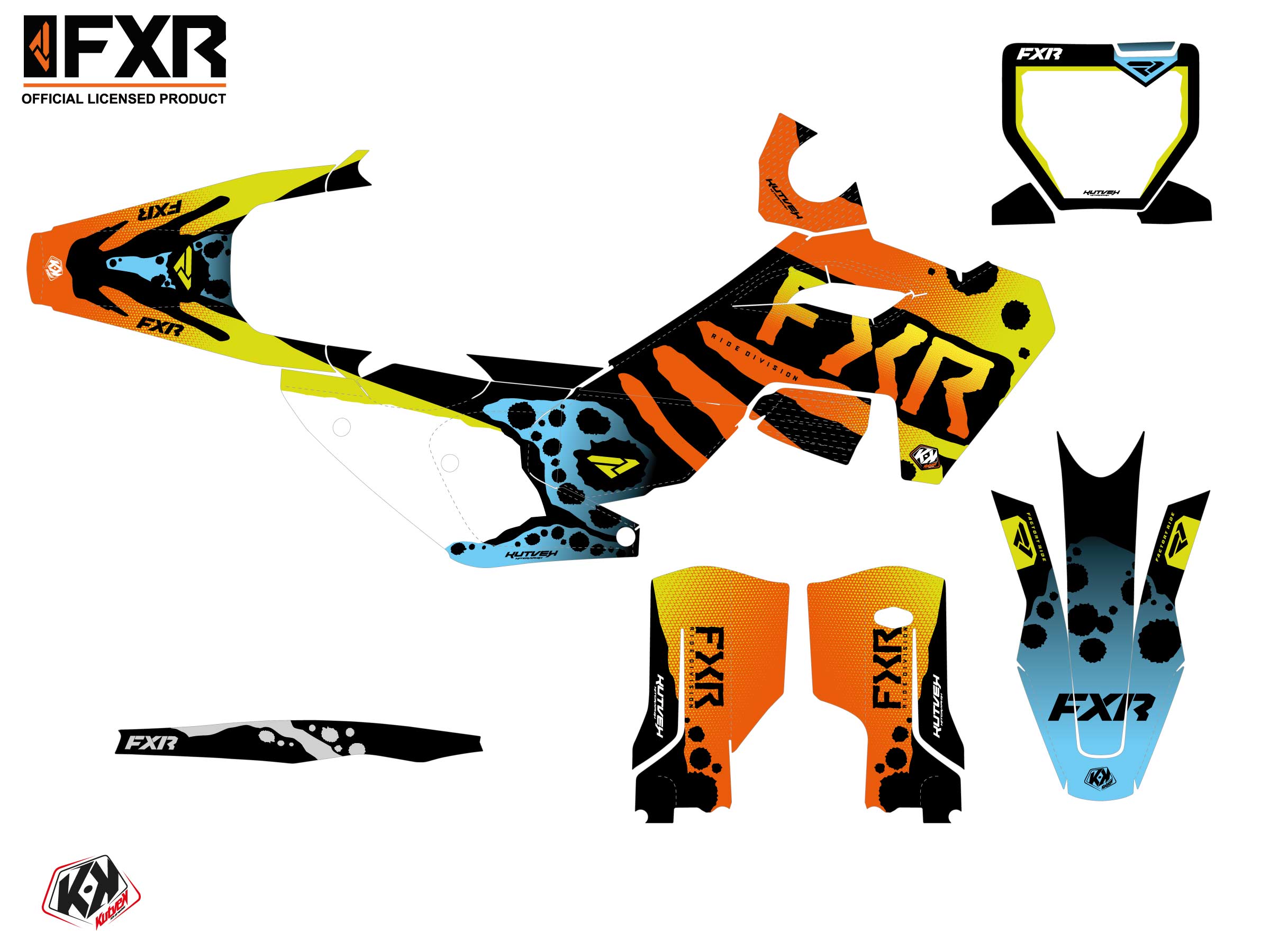 Husqvarna Fc 350 Dirt Bike Fxr Dart Frog Graphic Kit