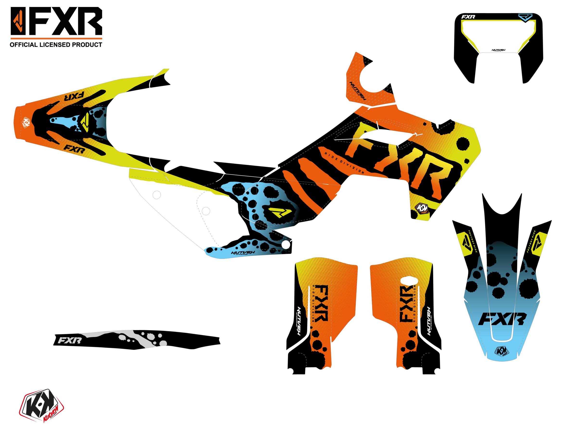 Husqvarna Fe 250 Dirt Bike Fxr Dart Frog Graphic Kit