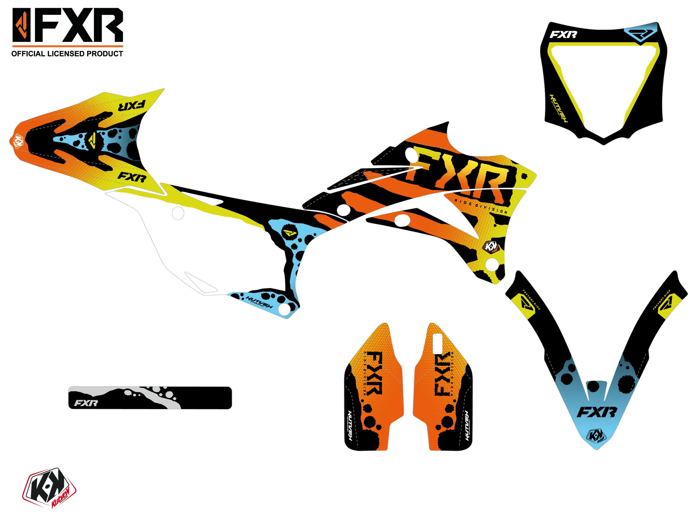 Kawasaki Kx 100 Dirt Bike Fxr Dart Frog Graphic Kit