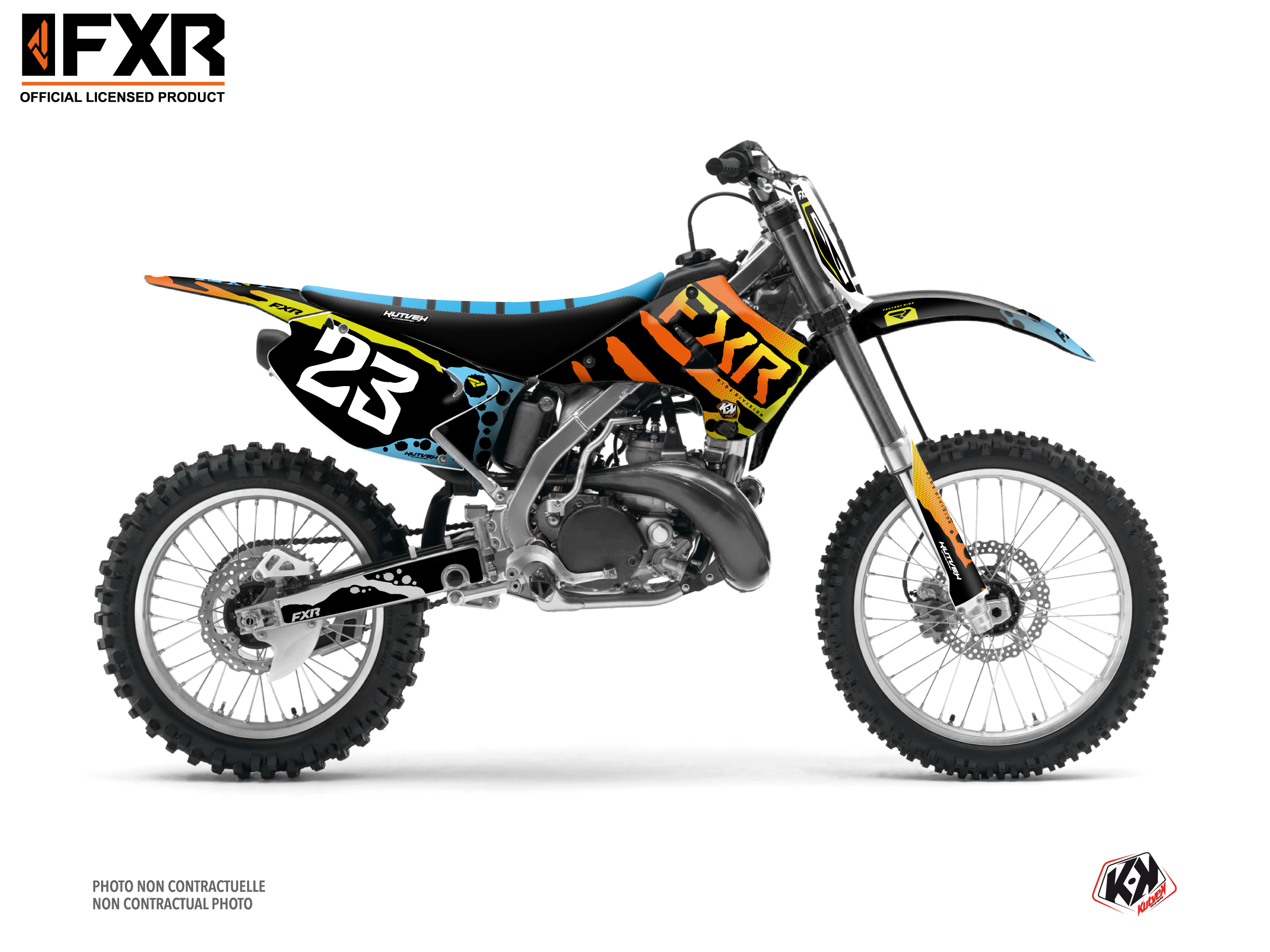 Kawasaki Kx 125 Dirt Bike Fxr Dart Frog Graphic Kit