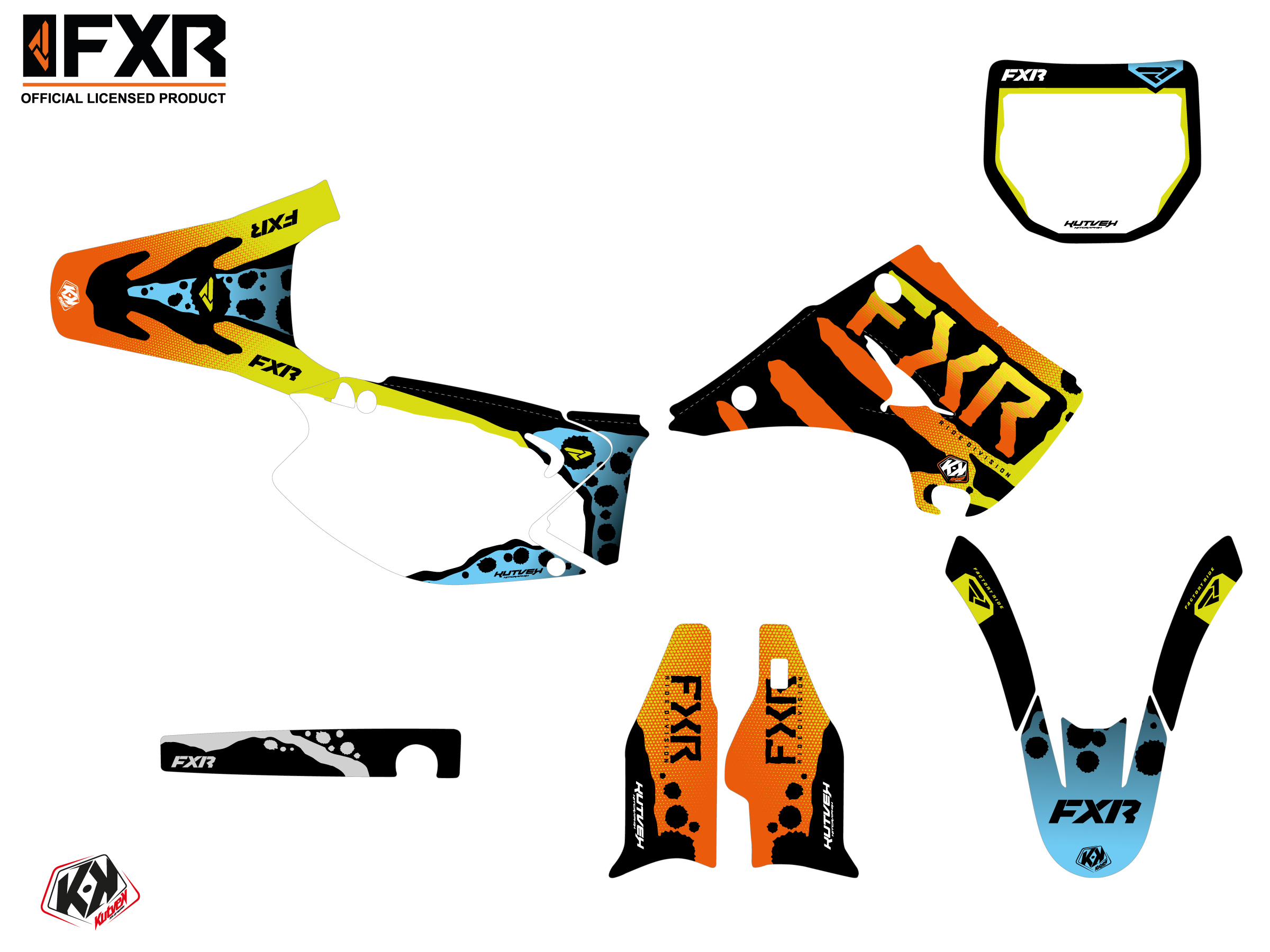 Kawasaki Kx 250 Dirt Bike Fxr Dart Frog Graphic Kit