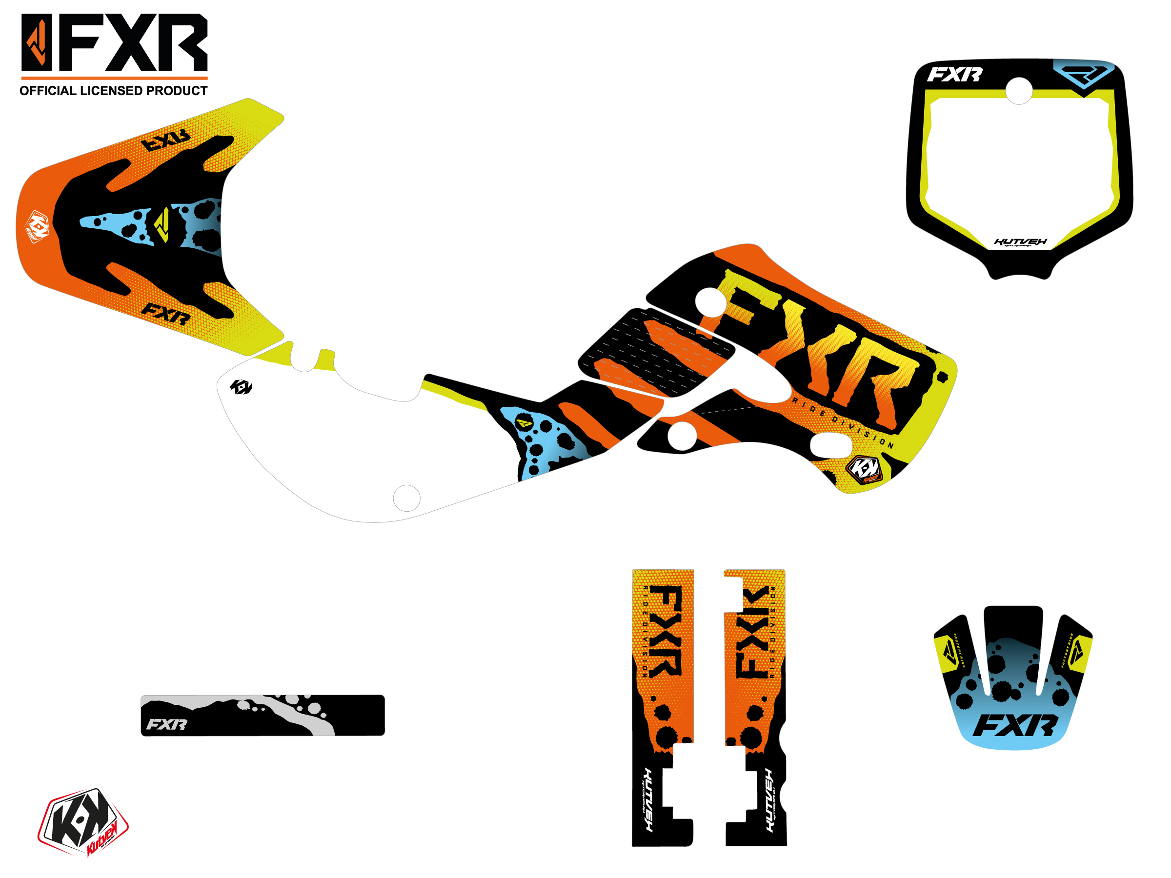 Kit Déco Motocross Fxr Dart Frog Kawasaki Kx 65