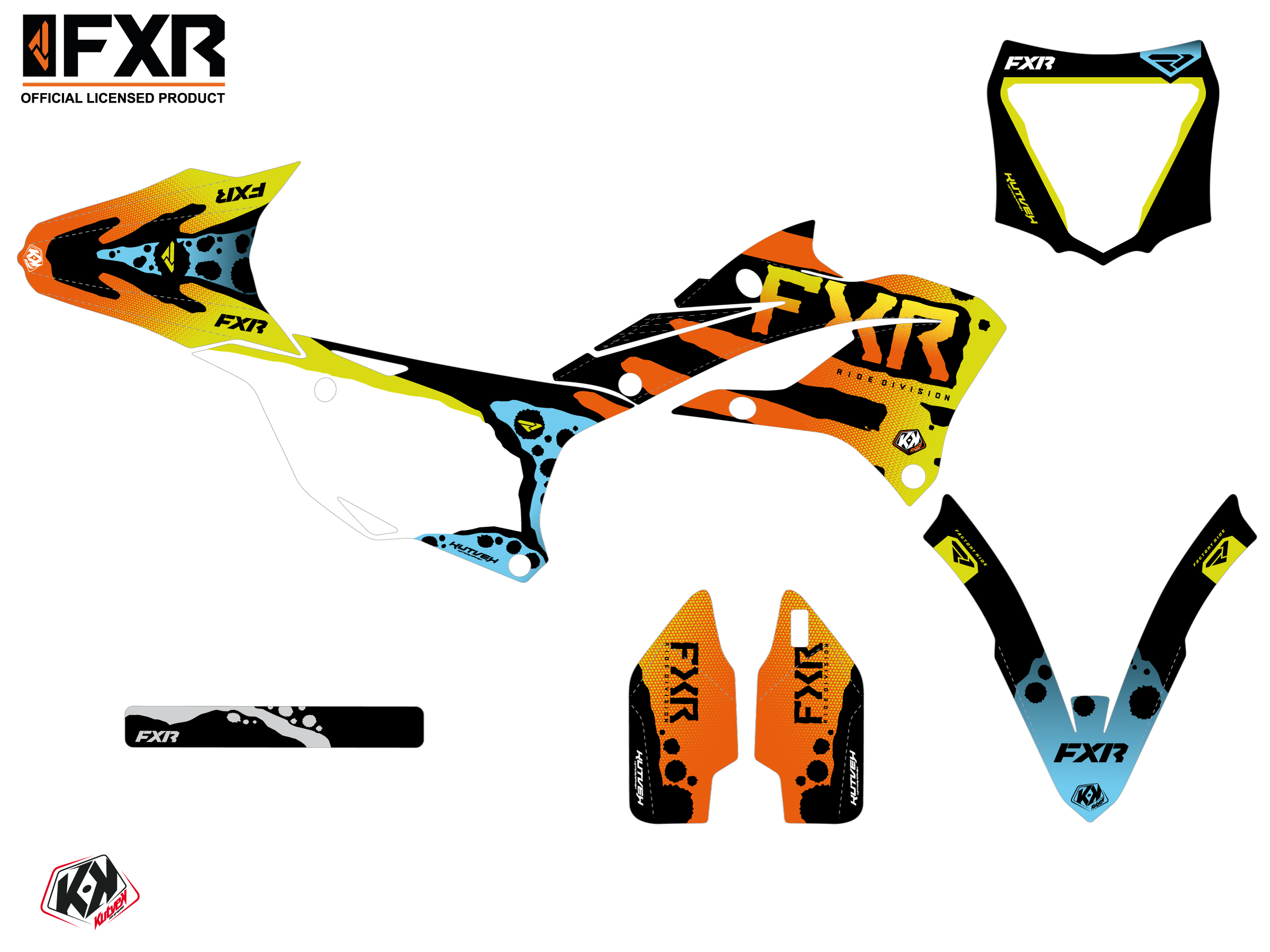 Kit Déco Motocross Fxr Dart Frog Kawasaki Kx 85