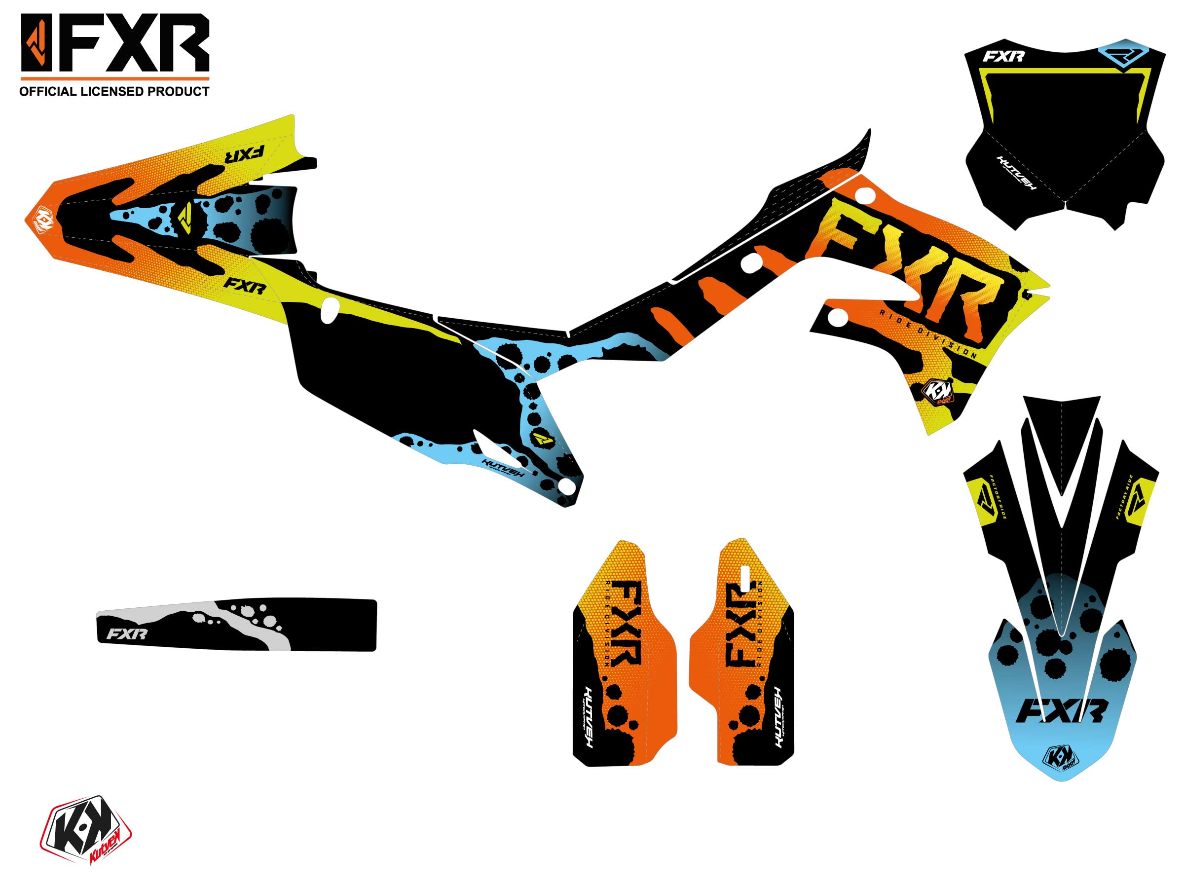 Kit Déco Motocross Fxr Dart Frog Kawasaki Kx 250 F