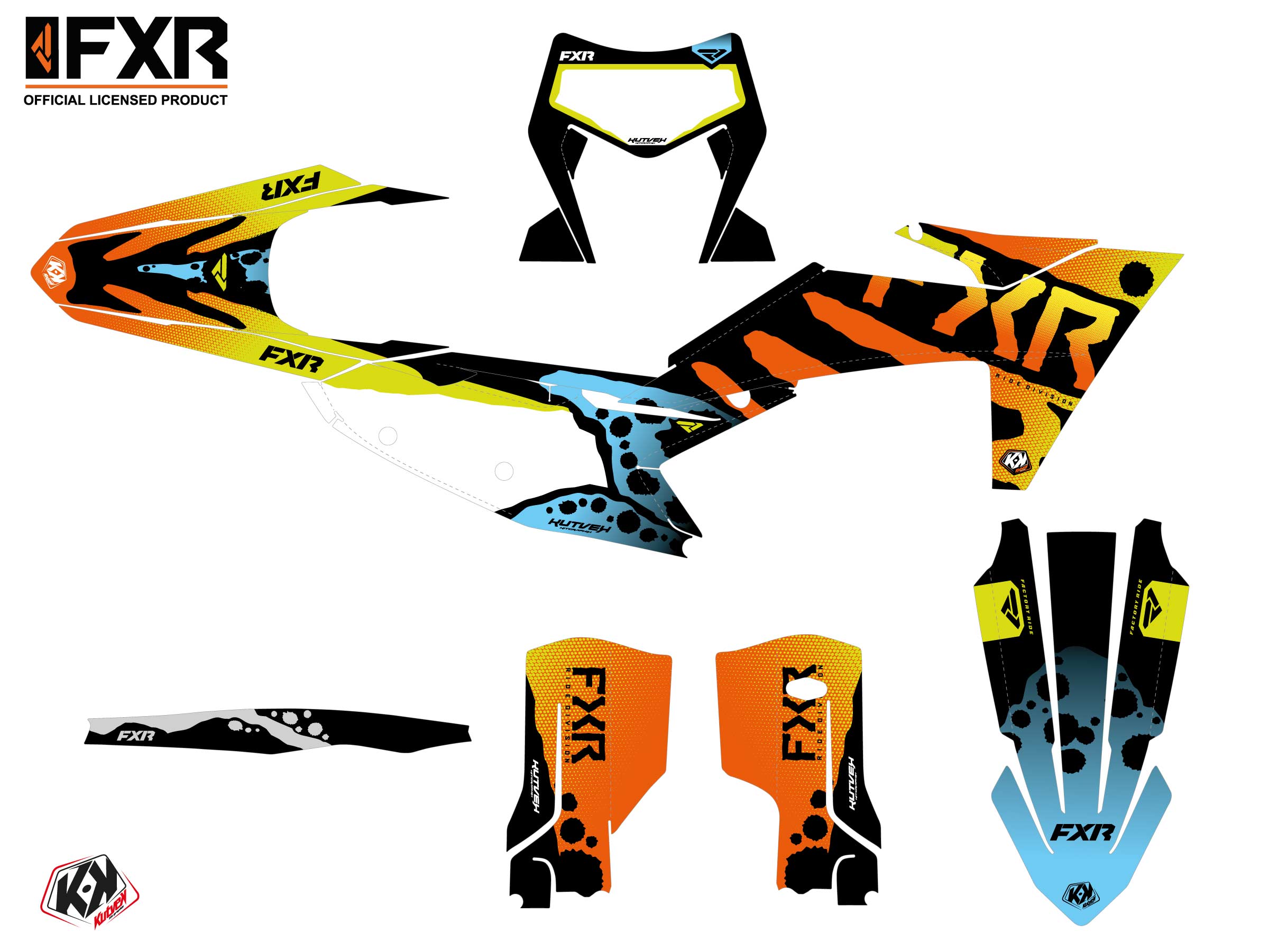 Kit Déco Motocross Fxr Dart Frog Ktm Exc Excf