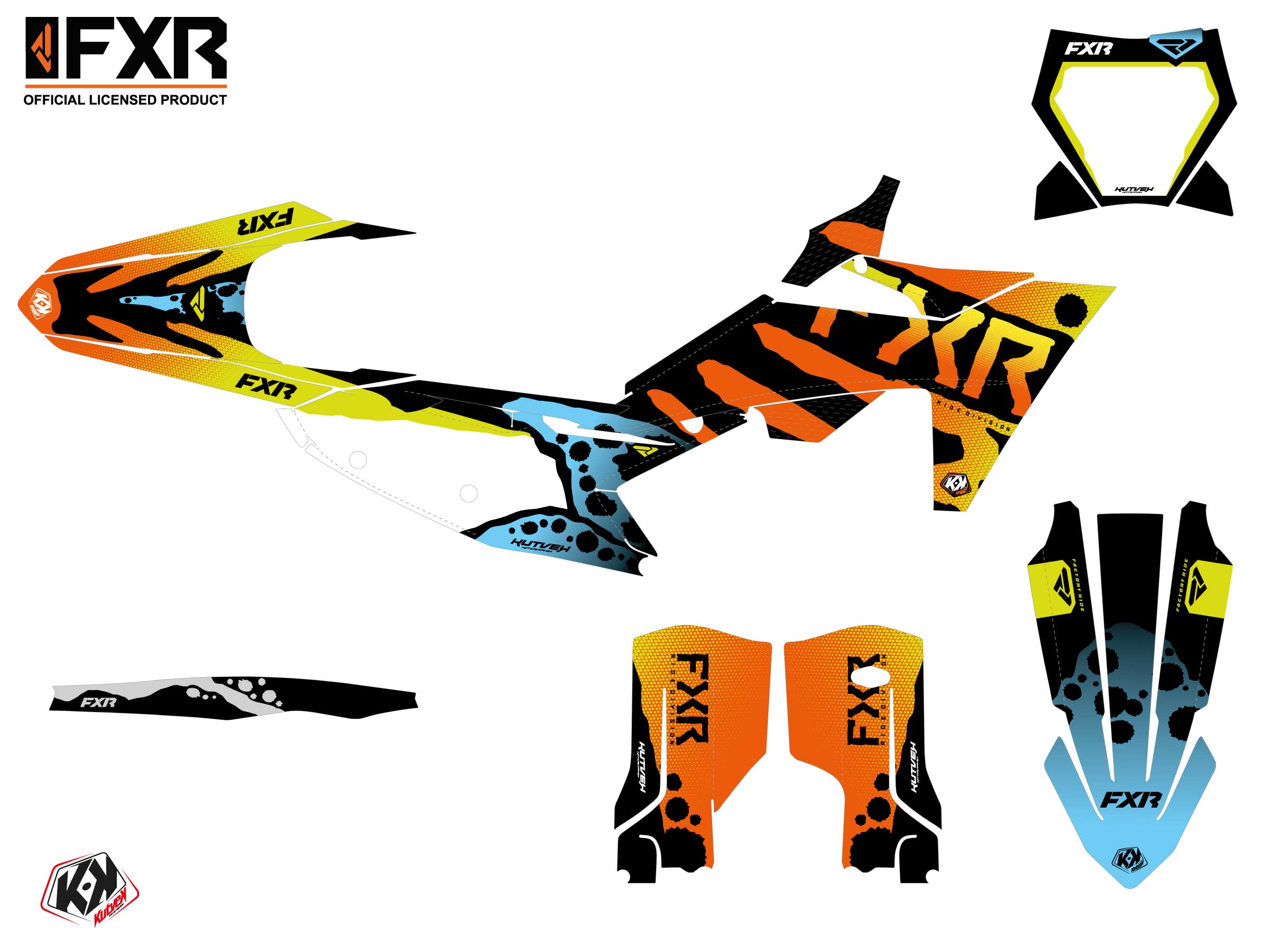 Kit Déco Motocross Fxr Dart Frog Ktm Sx 150