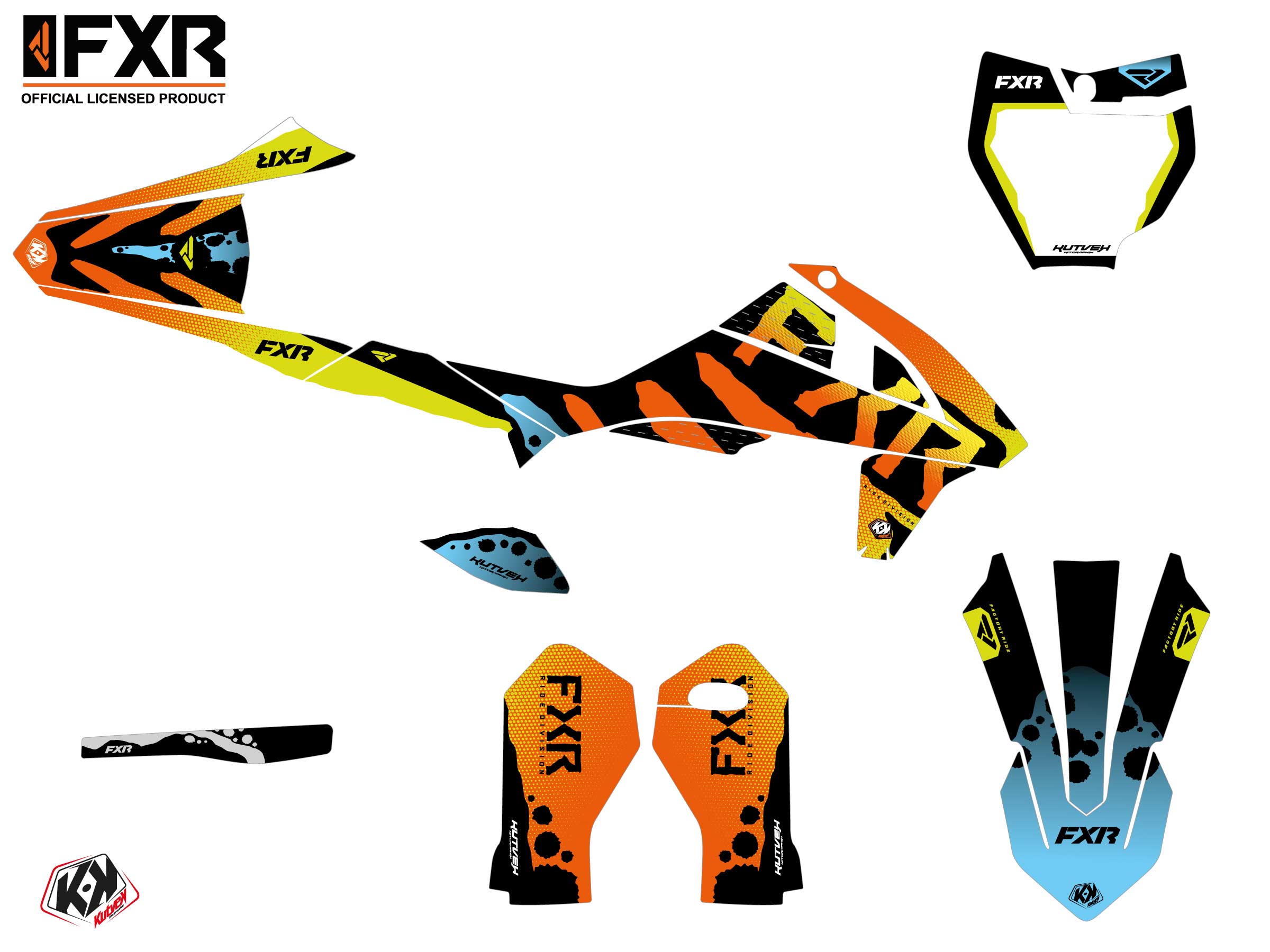 Kit Déco Motocross Fxr Dart Frog Ktm Sx 50