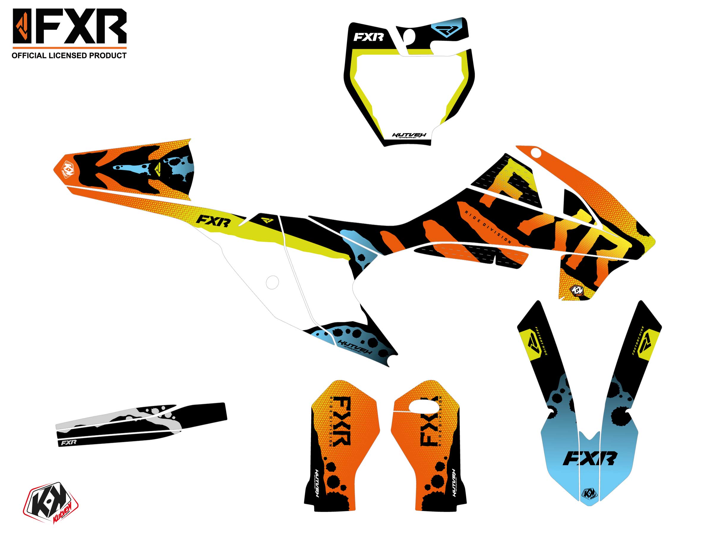 Kit Déco Motocross Fxr Dart Frog Ktm Sx 65