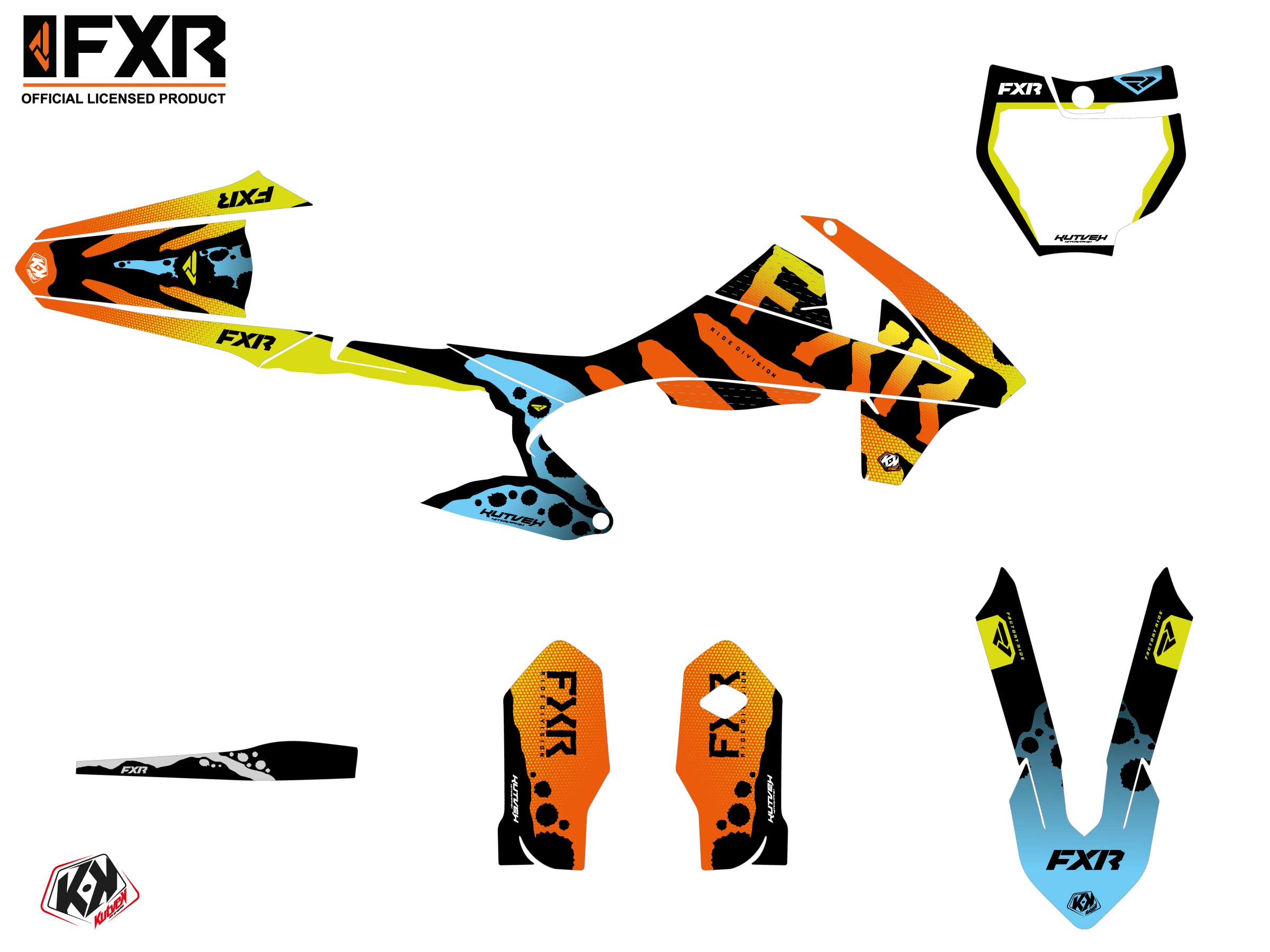 Kit Déco Motocross Fxr Dart Frog Ktm Sx 85